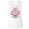 Tootsie Roll Cherry Wrapper Art Ladies Muscle Tank Top