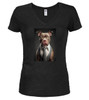 Black image for  Boss Bulldog Juniors V-Neck T-Shirt