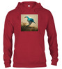 Cardinal red image for Birds of Paradise Hoodie