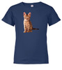 Navy image for Cat Pose Youth/Toddler T-Shirt