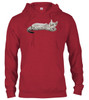 Cardinal red image for Cat Spluff Hoodie