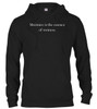 Black image for Moisture is the essence of wetness Hoodie