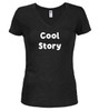 Black image for Cool Story Juniors V-Neck T-Shirt