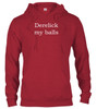 Cardinal red image Derelick my balls Hoodie