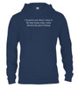 Navy I'm pretty sure there's more to life Hoodie