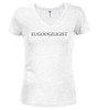 White image for A Person Who Delivers Juniors V-Neck T-Shirt