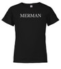 Black image for Merman Youth/Toddler T-Shirt