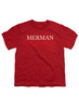 Image for Merman Youth/Toddler T-Shirt on Red