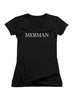 Image for Merman Juniors V-Neck T-Shirt on Black