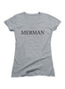 Image for Merman Juniors V-Neck T-Shirt on Heather grey