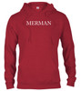 Cardinal red image for Merman Hoodie