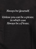 Closeup image for Always be a Pirate Juniors V-Neck T-Shirt