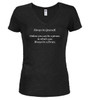 Black image for Always be a Pirate Juniors V-Neck T-Shirt