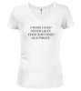 White I Wish I Had Never Quit That Job I Had as a Pirate Juniors V-Neck T-Shirt