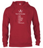 Cardinal red image for Pirate School Curriculum Hoodie
