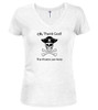 White image for The Pirates are Here Juniors V-Neck T-Shirt