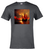 Charcoal image for Burning pirate T-Shirt