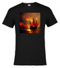 Black image for Burning pirate T-Shirt