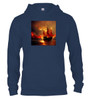 Navy Burning pirate Hoodie