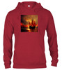 Cardinal red Burning pirate Hoodie