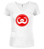 White image for Doom Juniors V-Neck T-Shirt