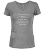 Heather grey image for To crush your enemies Juniors V-Neck T-Shirt