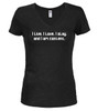 Black image for I Live Juniors V-Neck T-Shirt