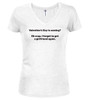 White image for Valentine's Day is coming? Oh crap. I forgot to get a girlfriend again Juniors V-Neck T-Shirt