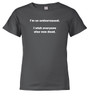 Charcoal image for I'm so embarrassed. I wish everyone else was dead Youth/Toddler T-Shirt