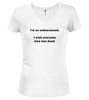 White I'm so embarrassed. I wish everyone else was dead Juniors V-Neck T-Shirt