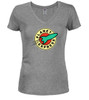Heather grey Logo Juniors V-Neck T-Shirt