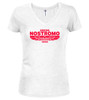 White Ship Logo Juniors V-Neck T-Shirt
