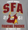 Image Closeup for Star Trek T-Shirt - Starfleet Academy SFA Fighting Phoenix