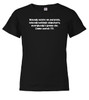 Black Nobody exists on purpose Youth/Toddler T-Shirt