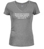 Heather grey Nobody exists on purpose Juniors V-Neck T-Shirt