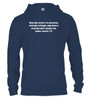 Navy Nobody exists on purpose Hoodie