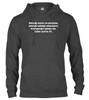 Charcoal Nobody exists on purpose Hoodie