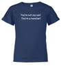 Navy image for You're not my son!  You're a monster! Youth/Toddler T-Shirt