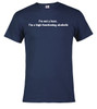 Navy image for I'm not a hero.  I'm a high-functioning alcoholic T-Shirt