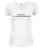White image for I'm not a hero.  I'm a high-functioning alcoholic Juniors V-Neck T-Shirt