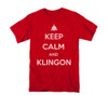 Star Trek the Next Generation T-Shirt - Keep Calm and Klingon