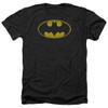 Image for Batman Heather T-Shirt - Washed Bat Logo
