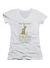 Image for Hey Yankees Juniors V-Neck T-Shirt on White