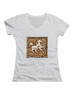 Image for The Prancing Pony Juniors V-Neck T-Shirt on White