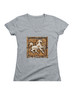 Image for The Prancing Pony Juniors V-Neck T-Shirt on Heather grey