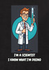 Close up image for I'm a Scientist I Know What I'm Doing Juniors V-Neck T-Shirt