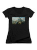 Image for The Free City Juniors V-Neck T-Shirt on Black