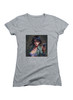 Image for Gun in the Hand Juniors V-Neck T-Shirt on Heather grey