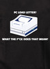 Close up image for PC Load Letter? Juniors V-Neck T-Shirt