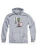 Image for Zombie Will Work for Brains Hoodie on Grey